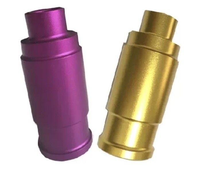 رنگ زرد قطعات چرخدار CNC آلومینیوم 6061 T6 آنودیزه شده برای بدن ماشین