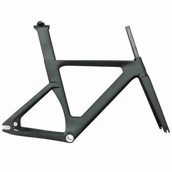 فریم کامل کربن تراک سفارشی BSA یک سرعت کربن تراک جاده دوچرخه فریم 700c سخت گیر ثابت دوچرخه فریم