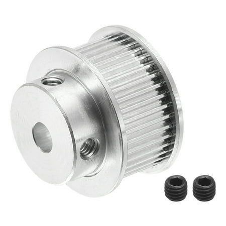 40 دندون 5 میلی متر سوراخ کردن زمانگشای چرخ هم زمان نقره برای کمربندهای چاپگر 3D ماشین CNC