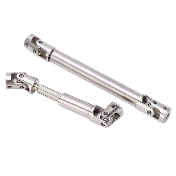 سیتی از شفت درایو، CNC فولاد نقره 2pcs RC مرکز درایو شفت دوام برای محوری SCX24 JT 1/24 ماشین خزنده