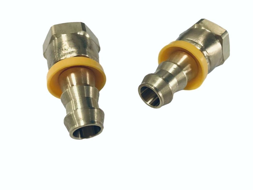 1/2 رشته Npsm زنانه-1/2 لوازم جانبی سخت افزاری اتصال CNC Mchining Hose Barb Brass Fittings