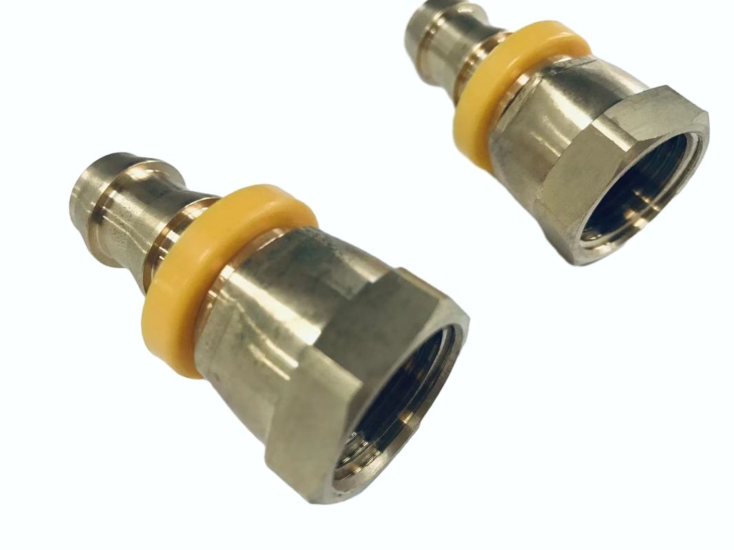 1/2 رشته Npsm زنانه-1/2 لوازم جانبی سخت افزاری اتصال CNC Mchining Hose Barb Brass Fittings