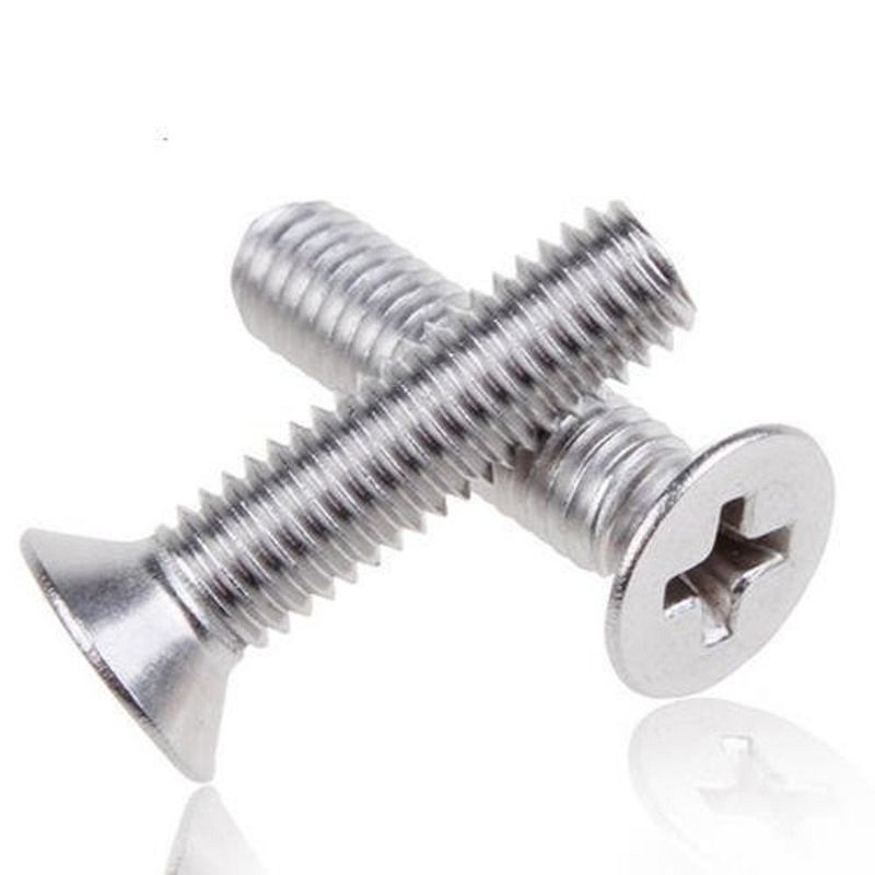 C1022 304 316 Csk سر فولاد ضد زنگ ISO7046 بولت Cross Recessed Flat Head پیچ ماشین