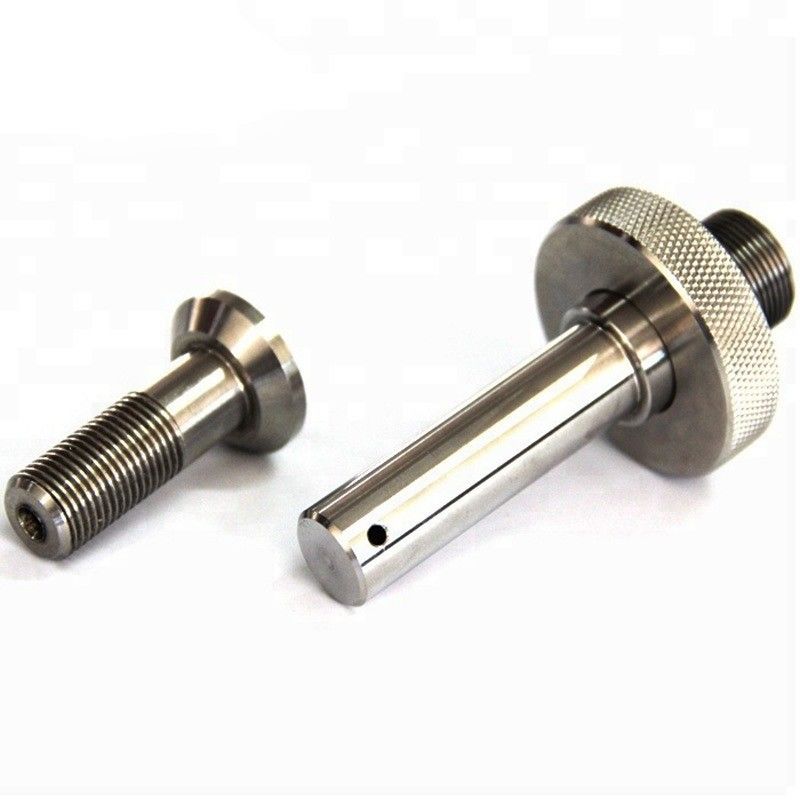 سفارشی سازی OEM CNC صنعتی با دقت بالا / پیچ / نخ مغز آلومینیوم / تیتانیوم / فولاد ضد زنگ / قطعات چرخدار فلزی